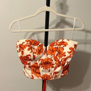 Floral Bustier Corset Top